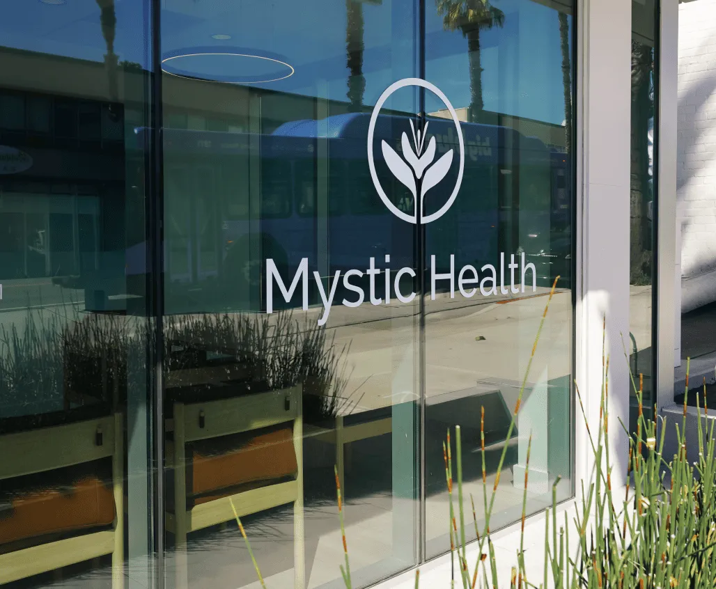 Our entrance on Wilshire, Mystic Health, Santa Monica